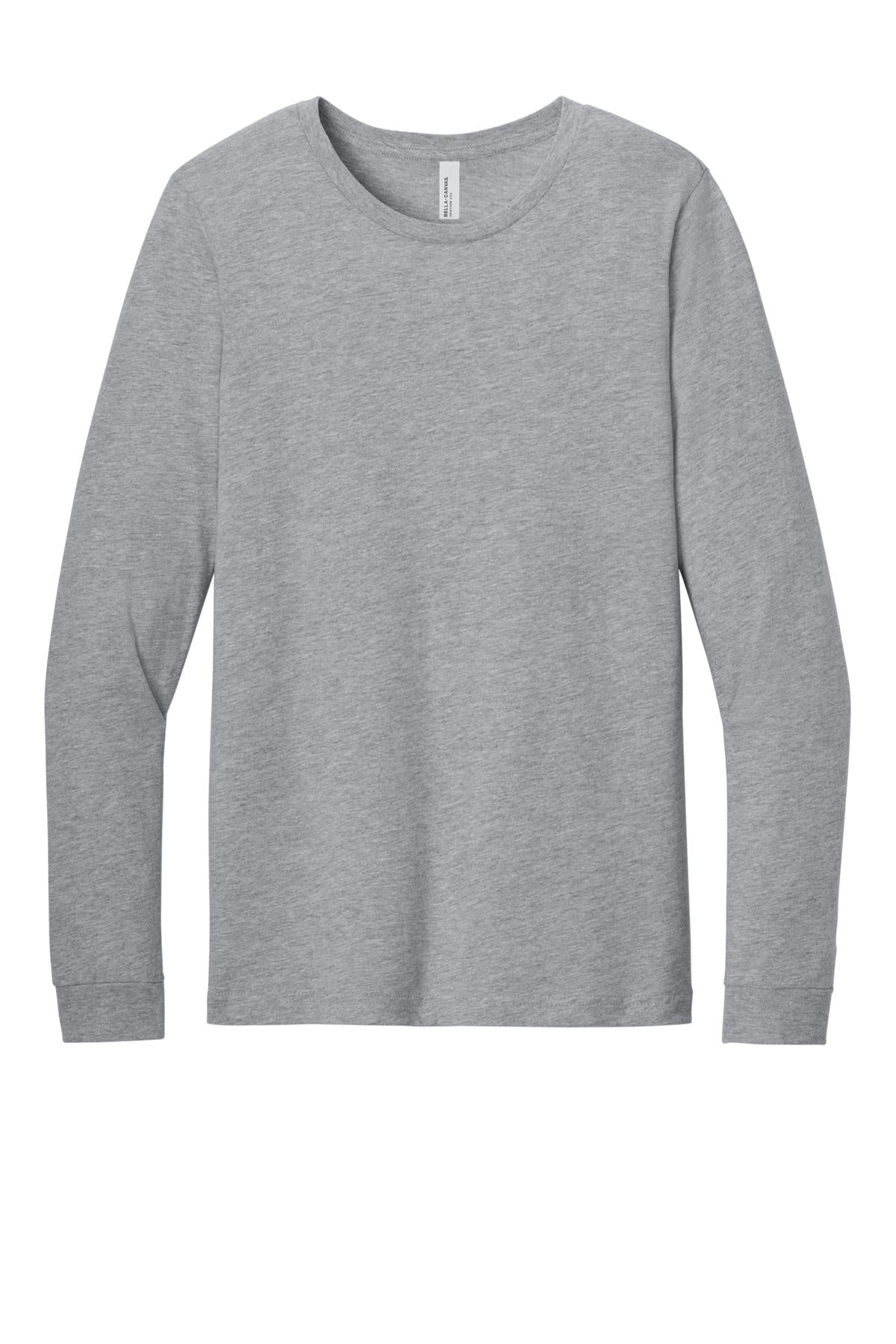 LHS Grey Round Neck Long Sleeve Red Rhythm Logo in Black