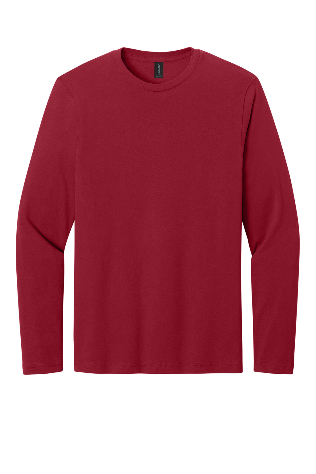 LHS Red Round Neck Long Sleeve Red Rhythm Logo in Black