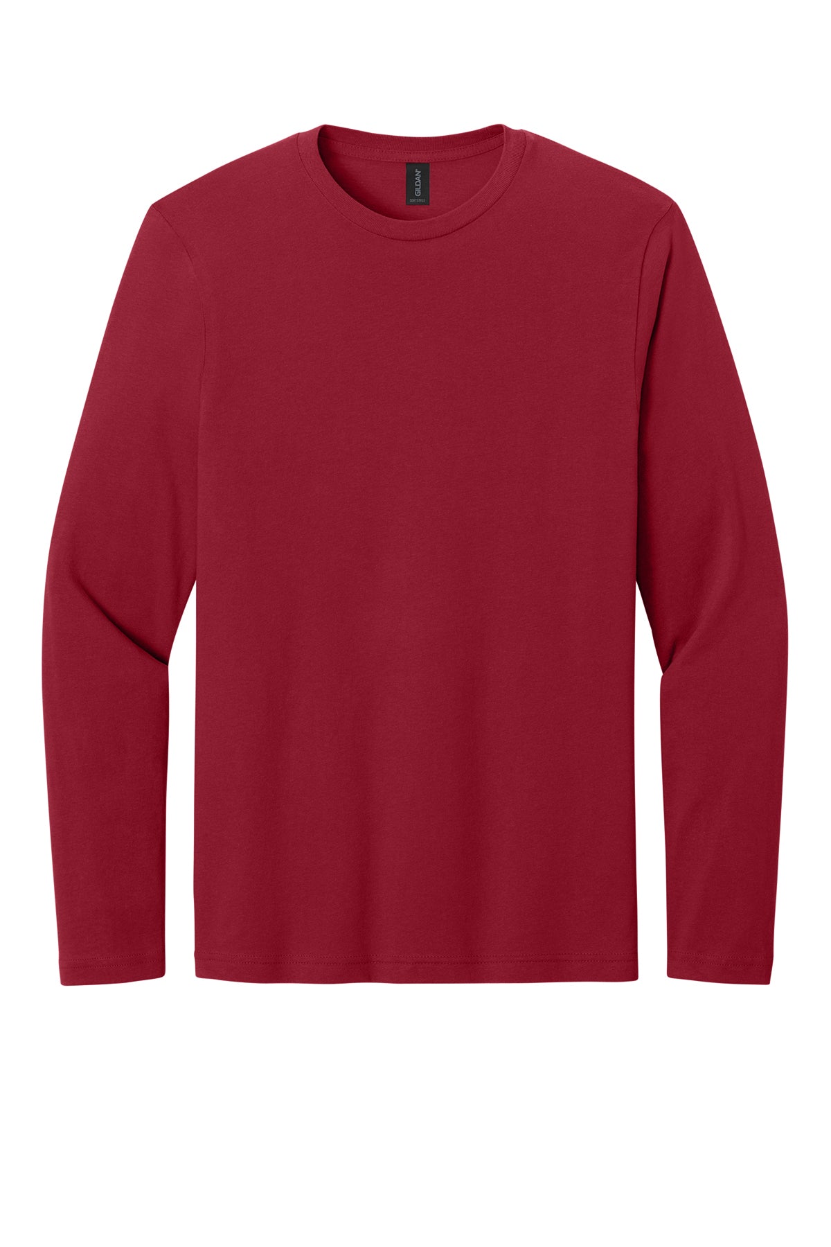 LHS Red Round Neck Long Sleeve Red Rhythm Logo in Black