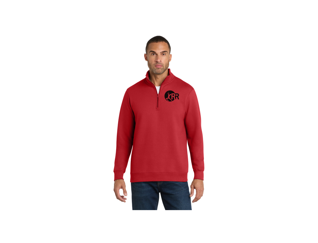 LHS Men's Quarter Zip with RR Logo Only