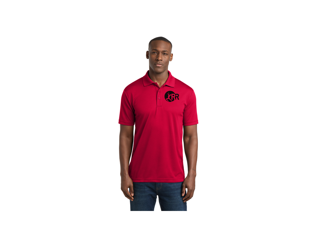 LHS Men's Polo Red with Black RR Logo